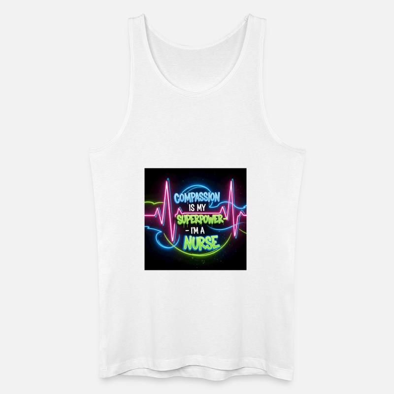 Nurse off Duty Designs - Männer Bio Tank Top - Weiß