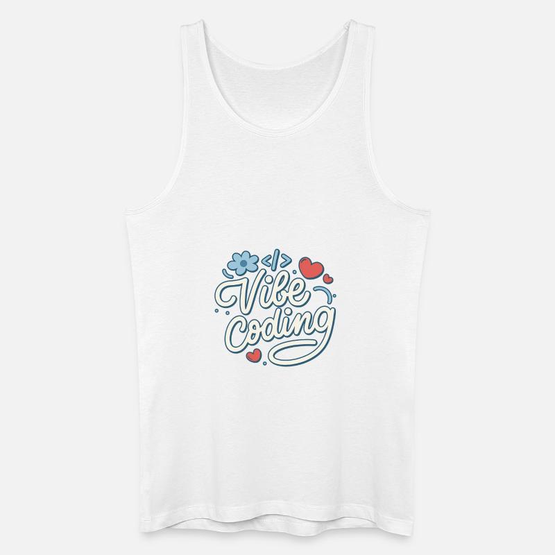 Vibe Coding - Men’s Organic Tank Top - white
