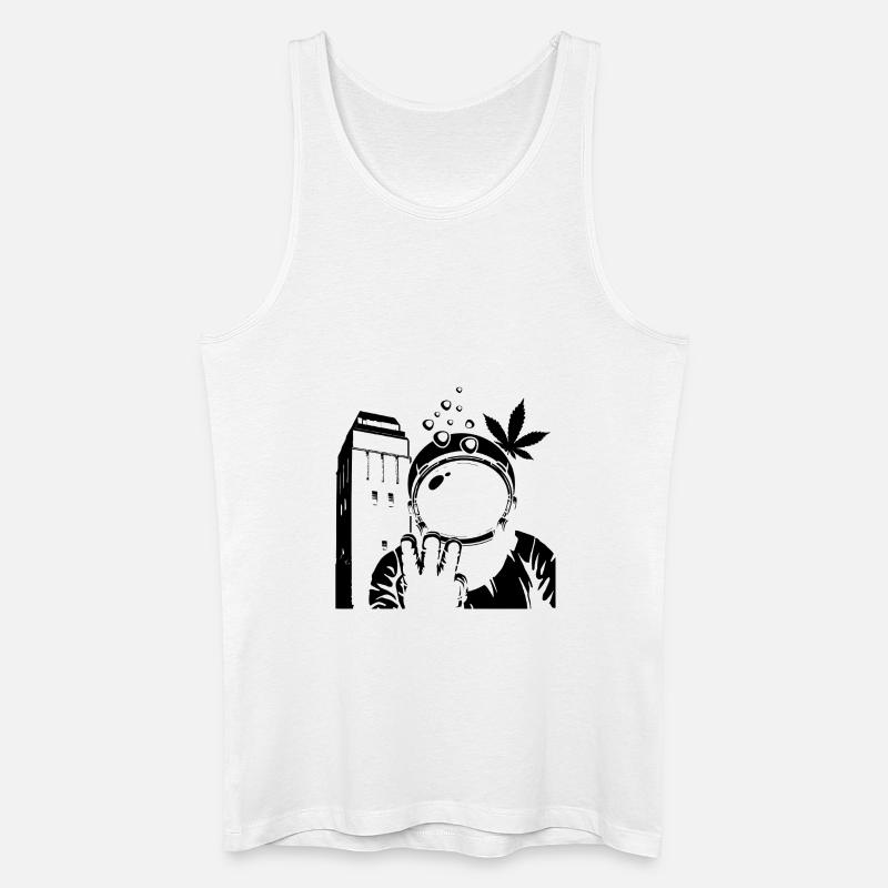 Astronaut Wasserturm Delmenhorst Transparent - Männer Bio Tank Top - Weiß