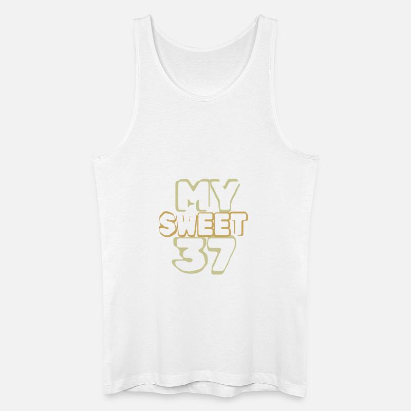 Suess 37 - Männer Bio Tank Top - Weiß