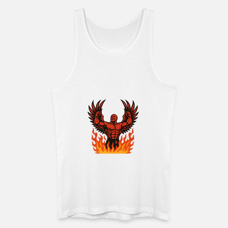 rising like a phoenix - Männer Bio Tank Top - Weiß