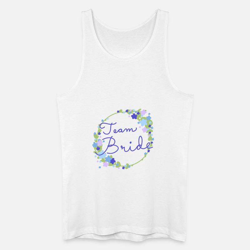 Team Bride /Team Braut - Männer Bio Tank Top - Weiß