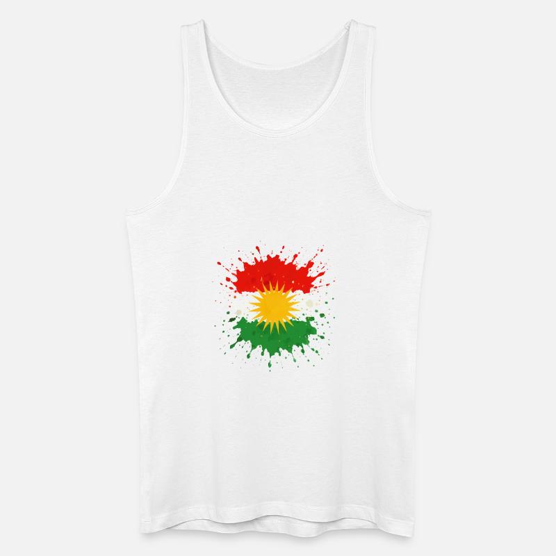 kurdistan klecks - Männer Bio Tank Top - Weiß