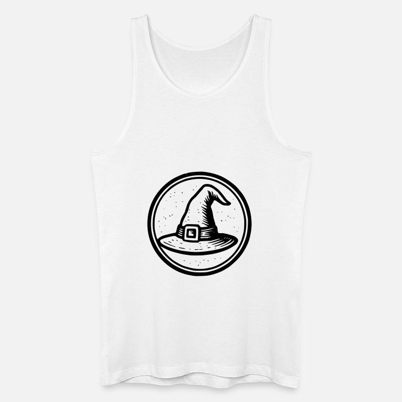 Hexenhut - Männer Bio Tank Top - Weiß