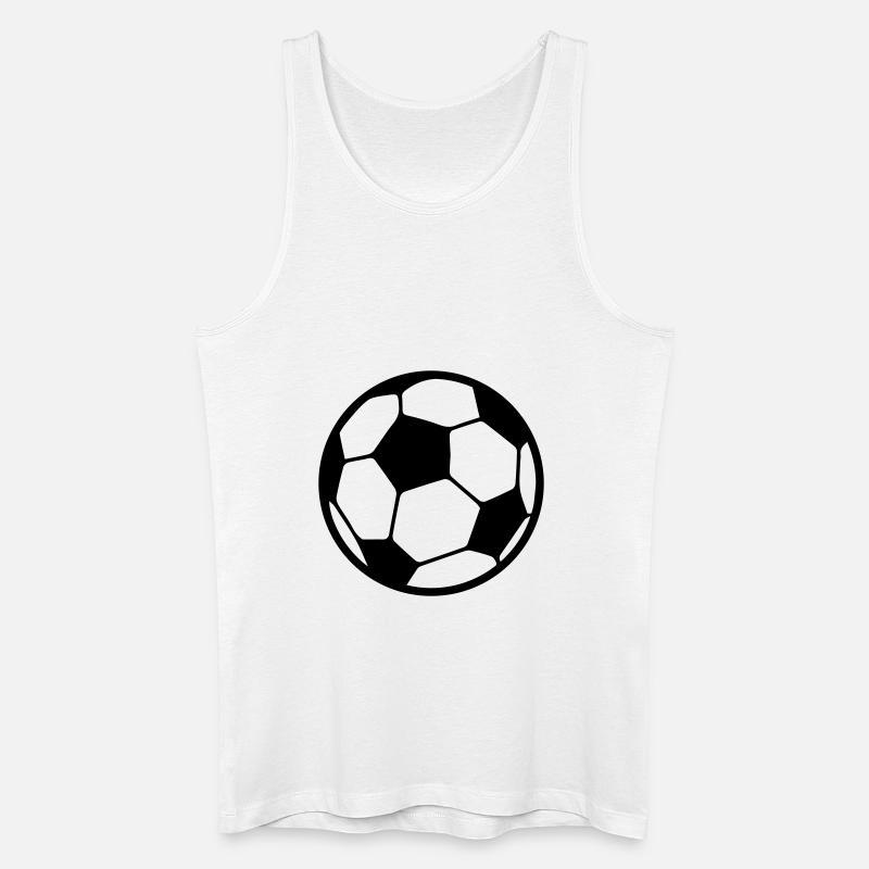 fussball - Männer Bio Tank Top - Weiß