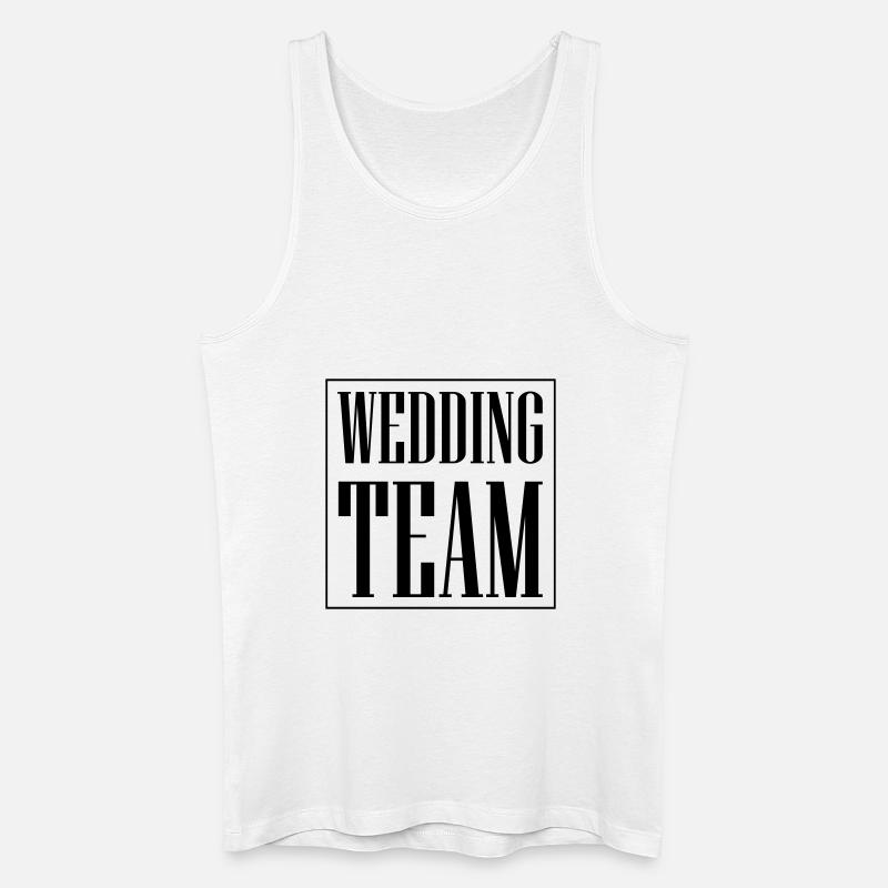 Wedding Team Hochzeit - Männer Bio Tank Top - Weiß