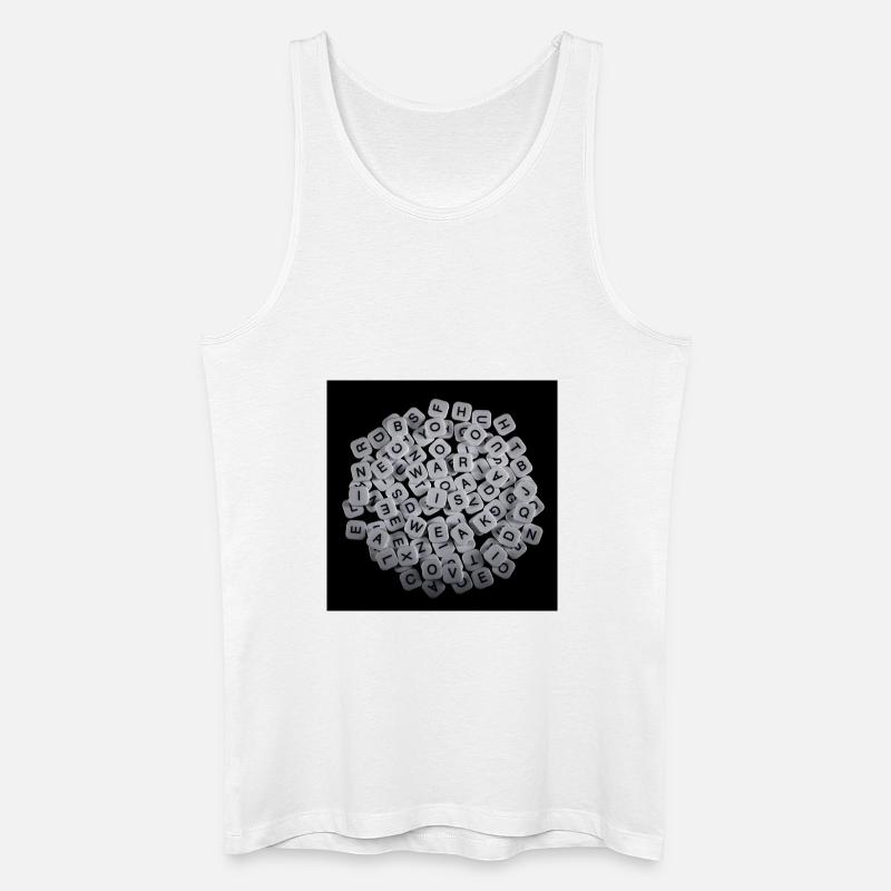 Der Krieg ist schwach - Männer Bio Tank Top - Weiß