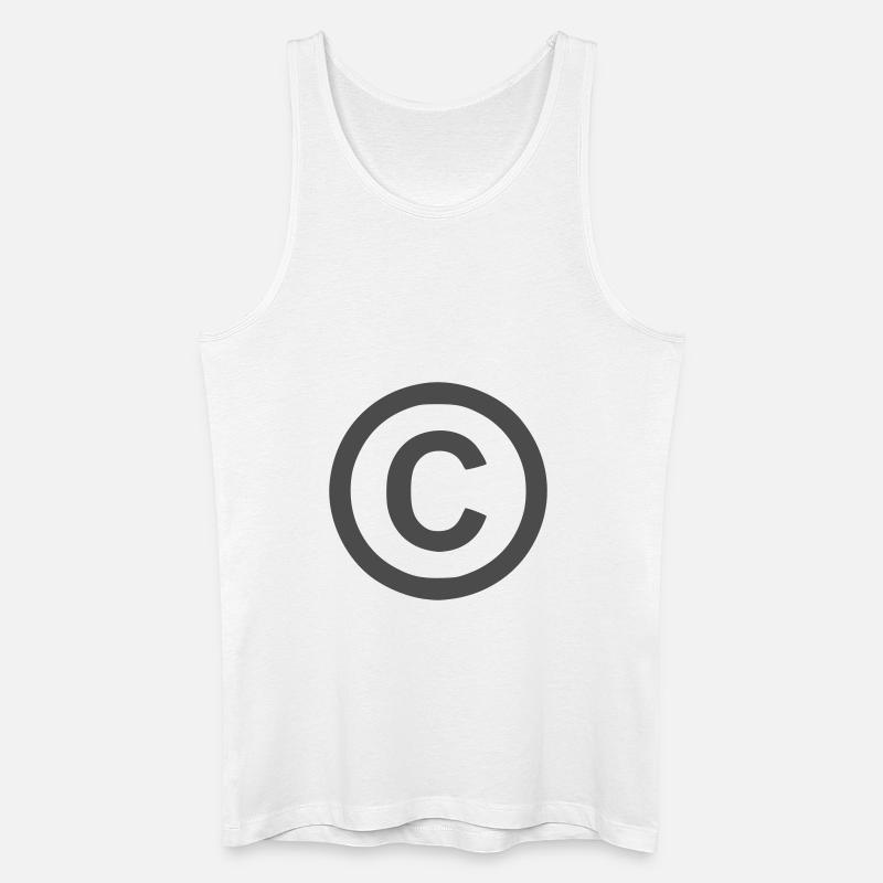 Copyright - Männer Bio Tank Top - Weiß