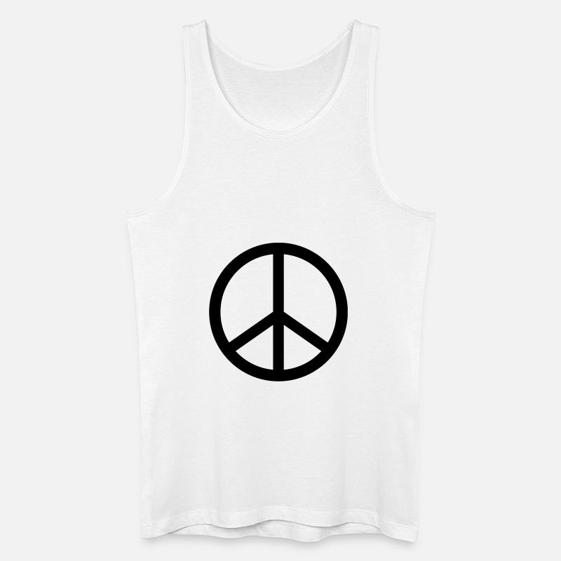 peace - Männer Bio Tank Top - Weiß