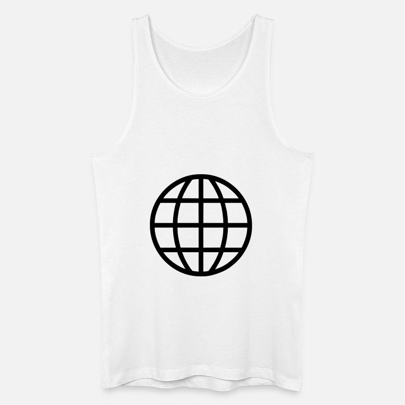 Welt World - Männer Bio Tank Top - Weiß