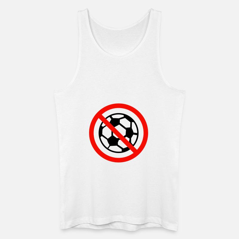 fussballverbot - Männer Bio Tank Top - Weiß
