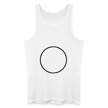 Kreis - Männer Bio Tank Top - Weiß - Vorne