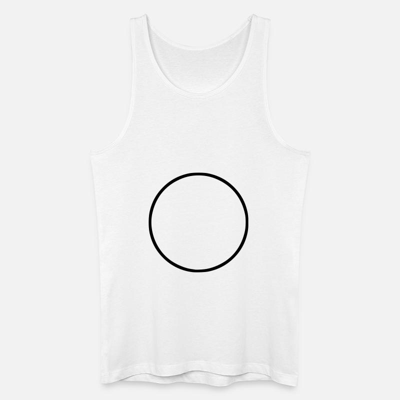 Kreis - Männer Bio Tank Top - Weiß