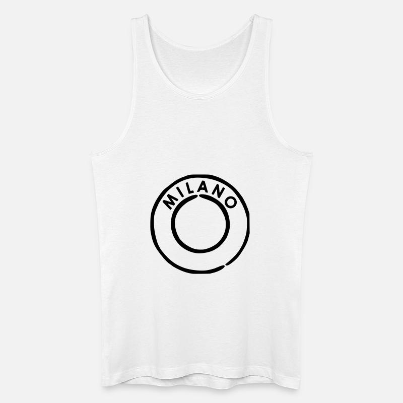 Milano - Mailand Poststempel - Männer Bio Tank Top - Weiß