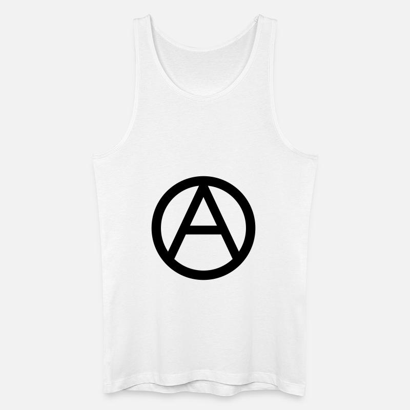 Anarchie Symbol - Männer Bio Tank Top - Weiß