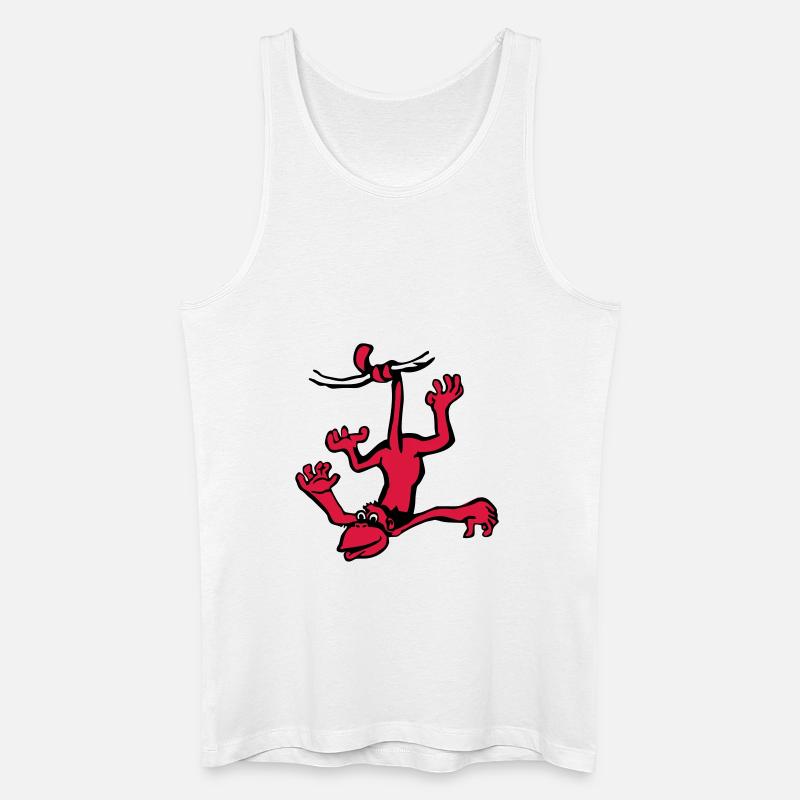 Affe - Männer Bio Tank Top - Weiß