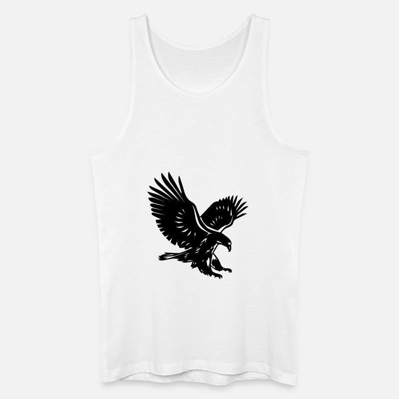 Eagle - Männer Bio Tank Top - Weiß