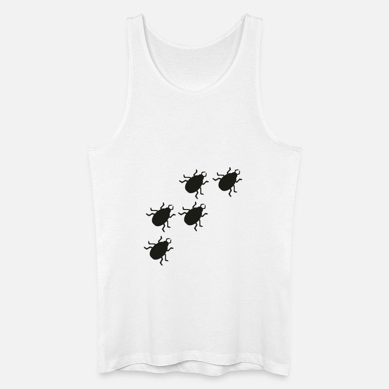 Käfer - Männer Bio Tank Top - Weiß