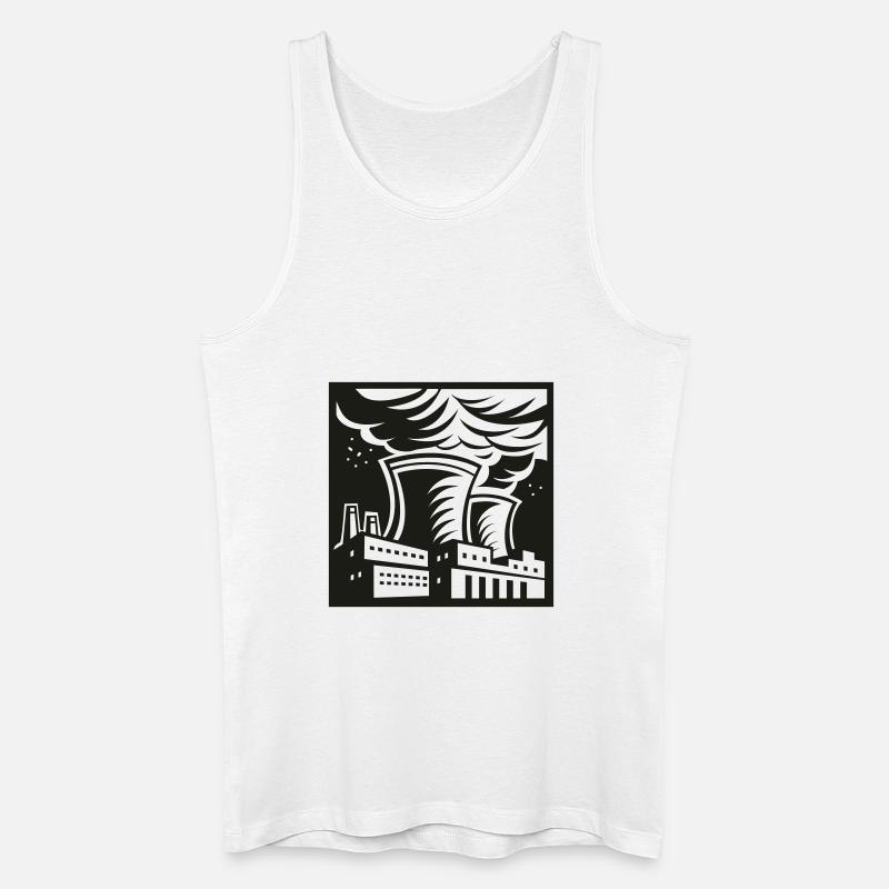 kraftwerk - Männer Bio Tank Top - Weiß