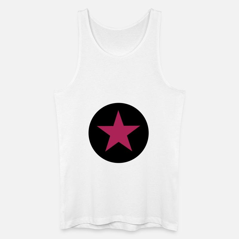 Stern - Männer Bio Tank Top - Weiß