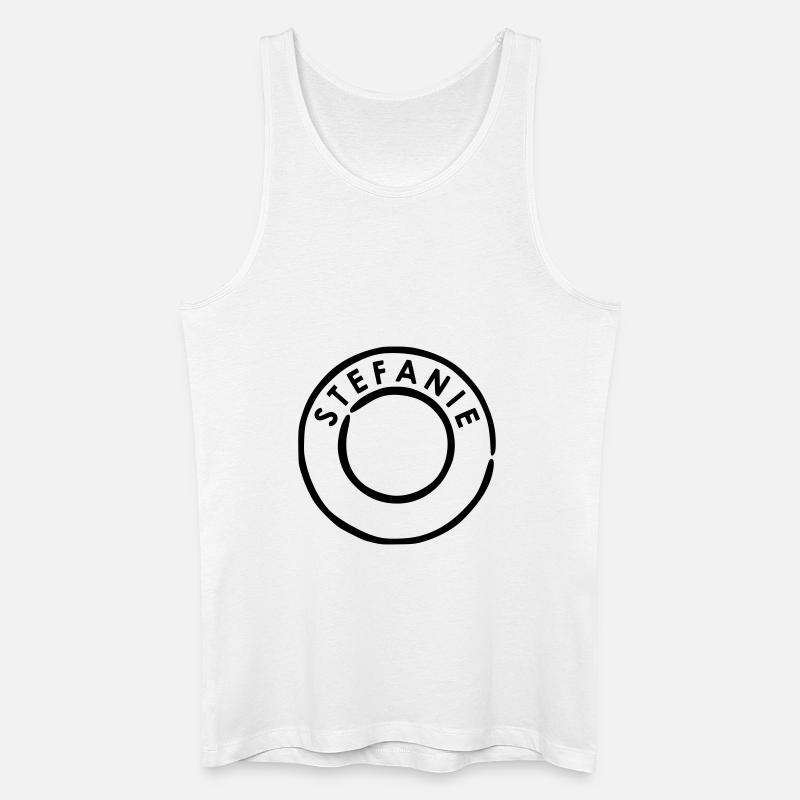 Stefanie - Männer Bio Tank Top - Weiß