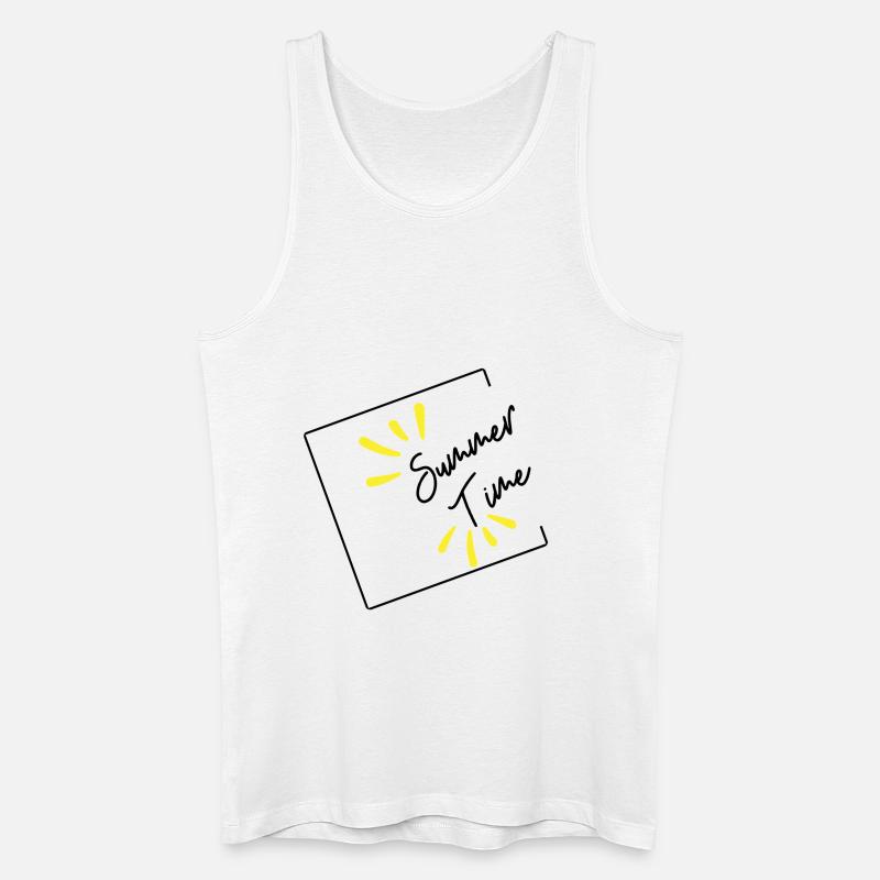 Summer Time - Männer Bio Tank Top - Weiß