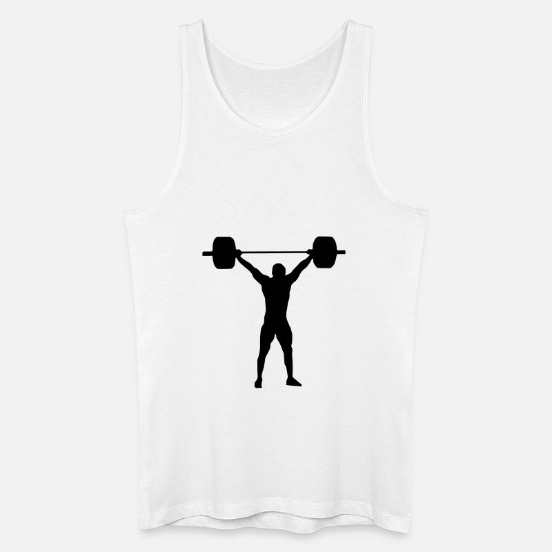Reißen Endposition - Männer Bio Tank Top - Weiß