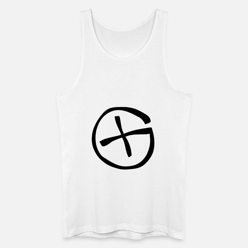 geocaching mittel - Männer Bio Tank Top - Weiß