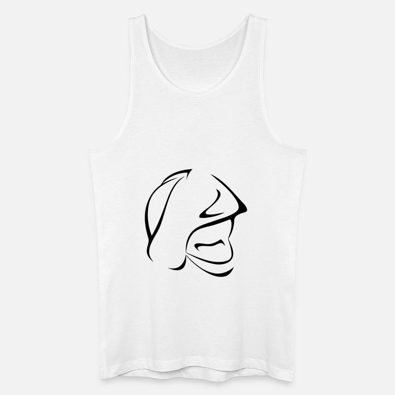 Feuerwehrhelm - Männer Bio Tank Top - Weiß