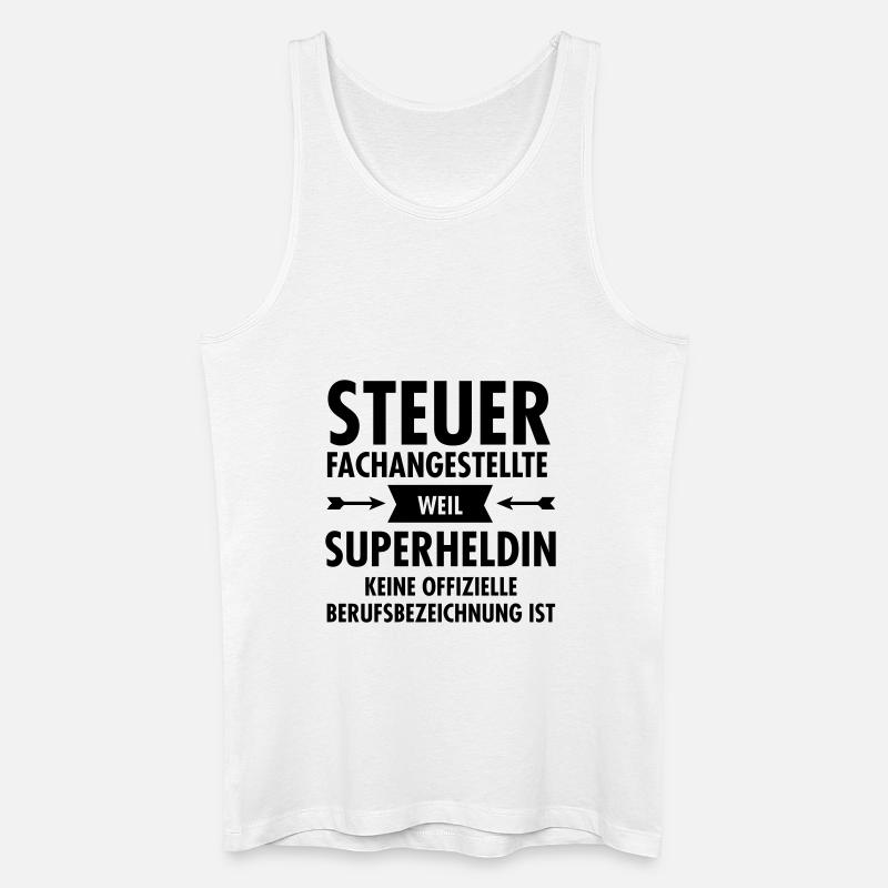 Steuerfachangestellte - Superheldin - Männer Bio Tank Top - Weiß