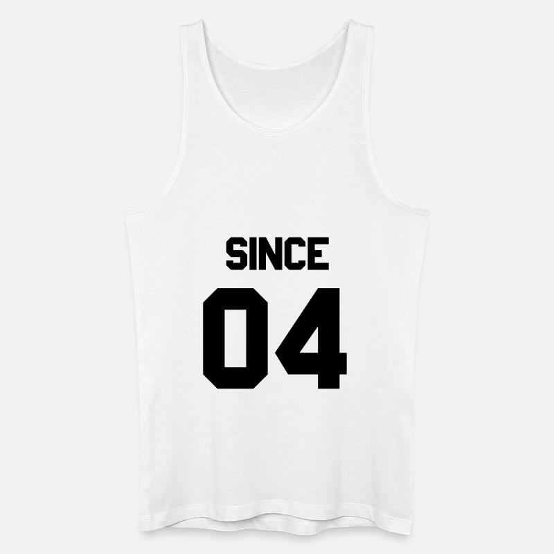 Together since 2004 Paarshirt - Männer Bio Tank Top - Weiß