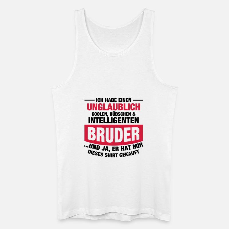 Cooler Bruder - Männer Bio Tank Top - Weiß