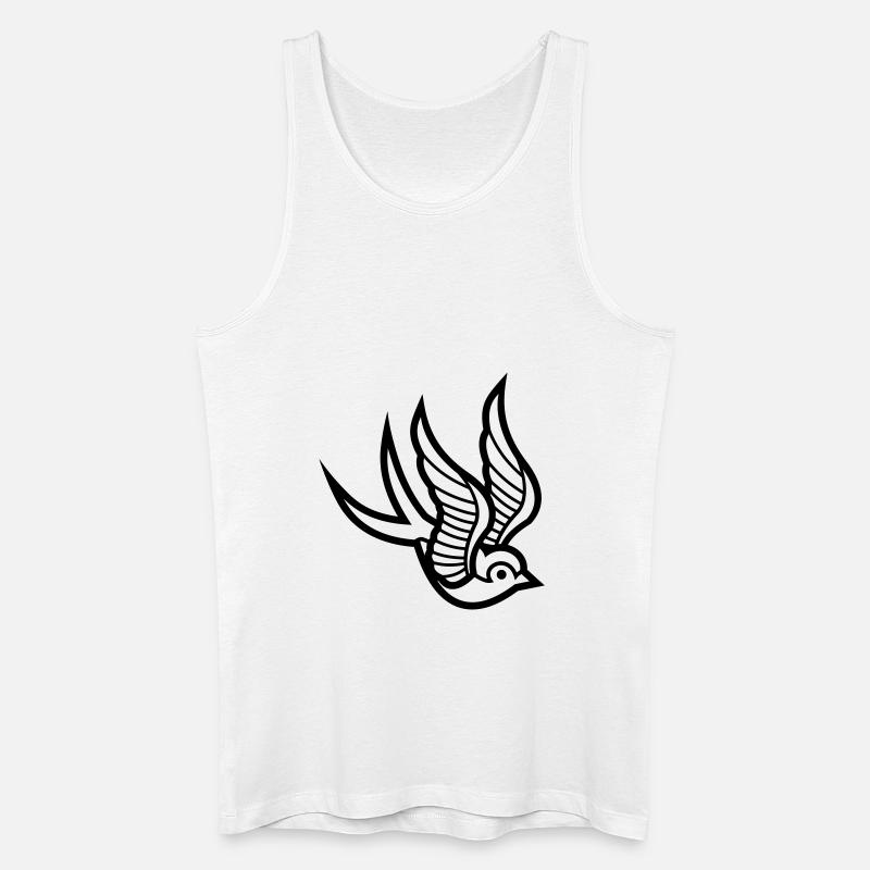 Schwalbe - Männer Bio Tank Top - Weiß