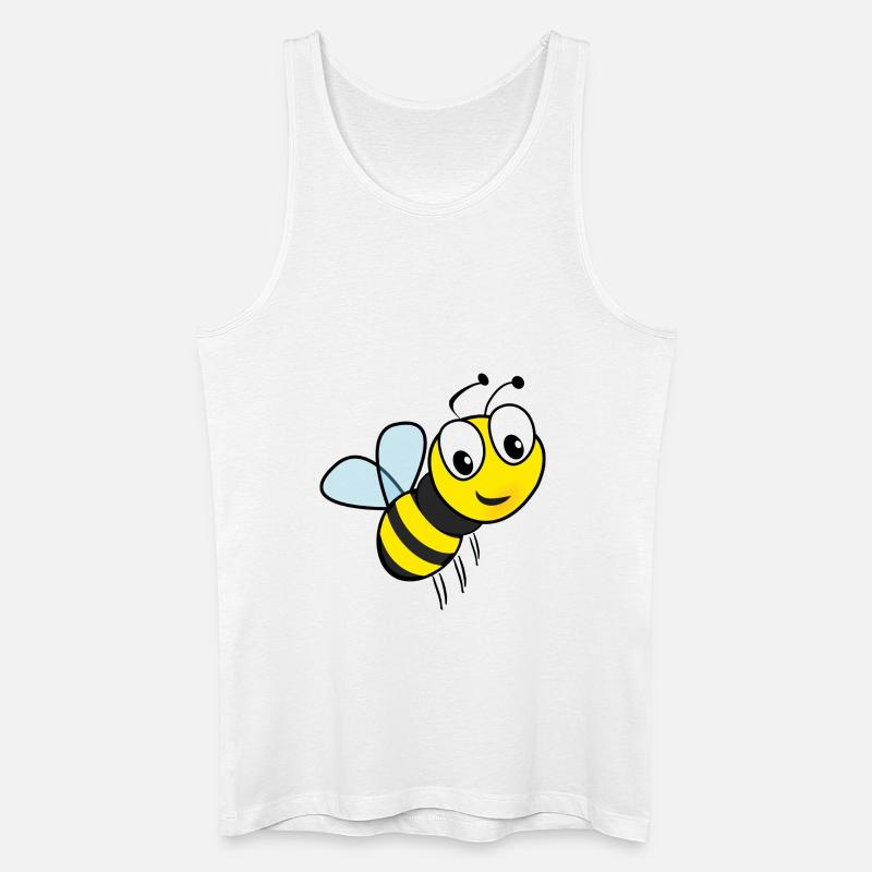 Flotte Biene Geschenk - Männer Bio Tank Top - Weiß