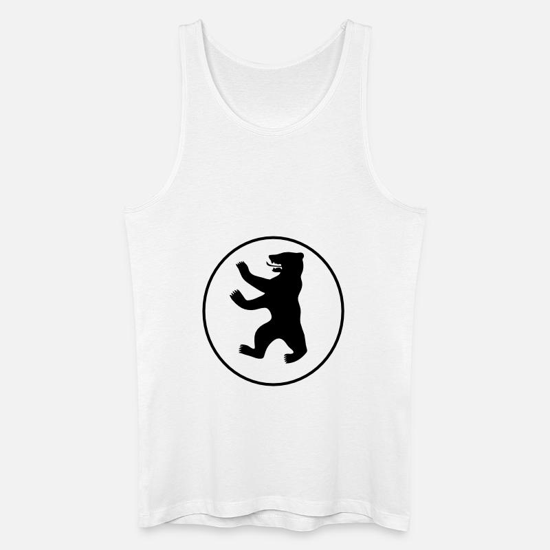 berliner bär - Männer Bio Tank Top - Weiß