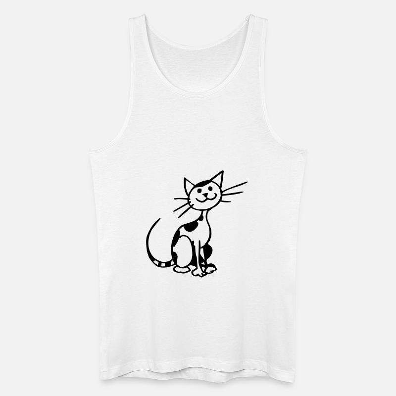Chat - Männer Bio Tank Top - Weiß