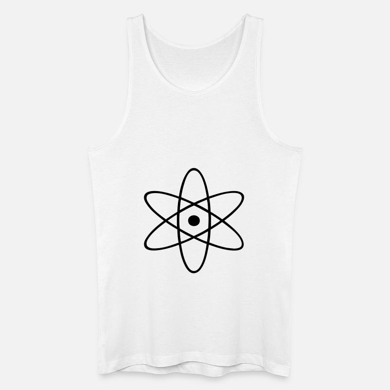 Atom - Timothee Design - Männer Bio Tank Top - Weiß