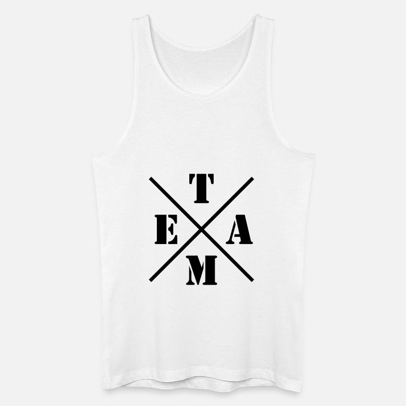 Team - Männer Bio Tank Top - Weiß