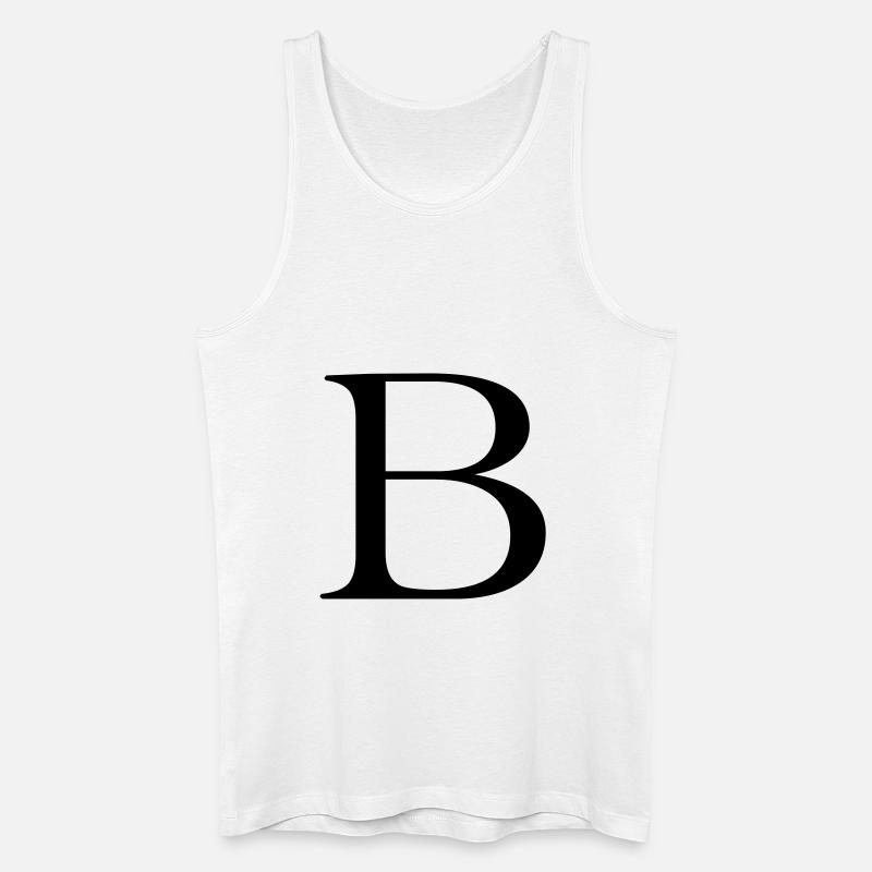 B - Männer Bio Tank Top - Weiß