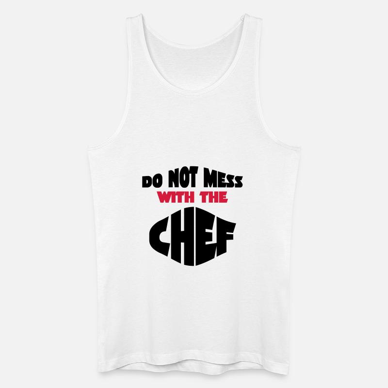 chef - Männer Bio Tank Top - Weiß