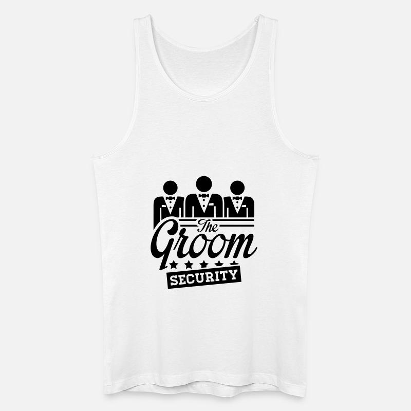 the_groom__security__f1 - Männer Bio Tank Top - Weiß