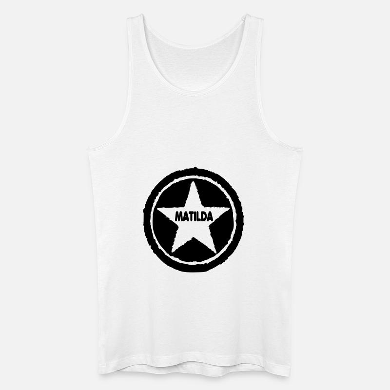 Matilda - Männer Bio Tank Top - Weiß