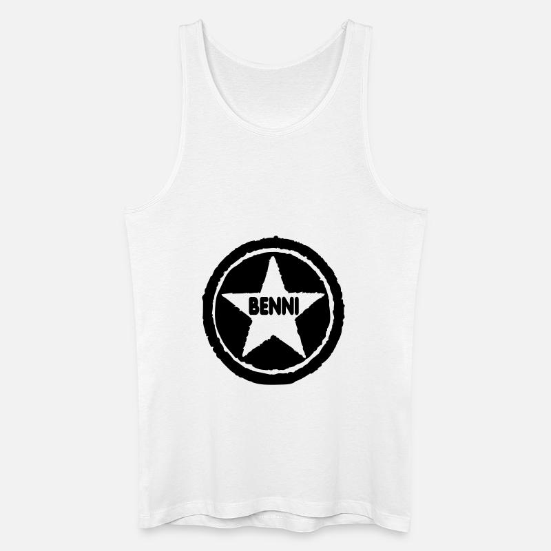 Benni - Männer Bio Tank Top - Weiß