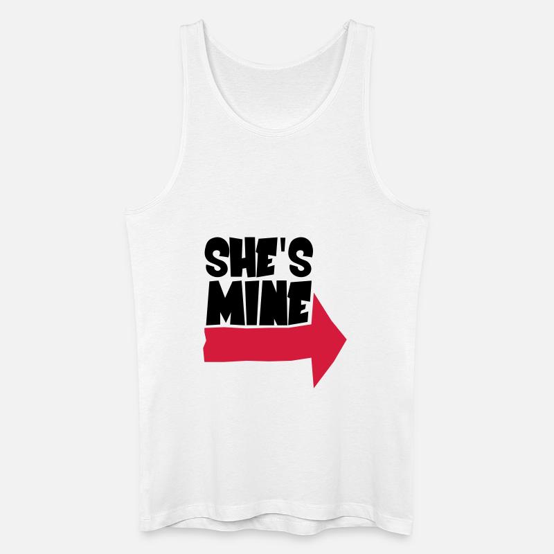 She's mine - Männer Bio Tank Top - Weiß