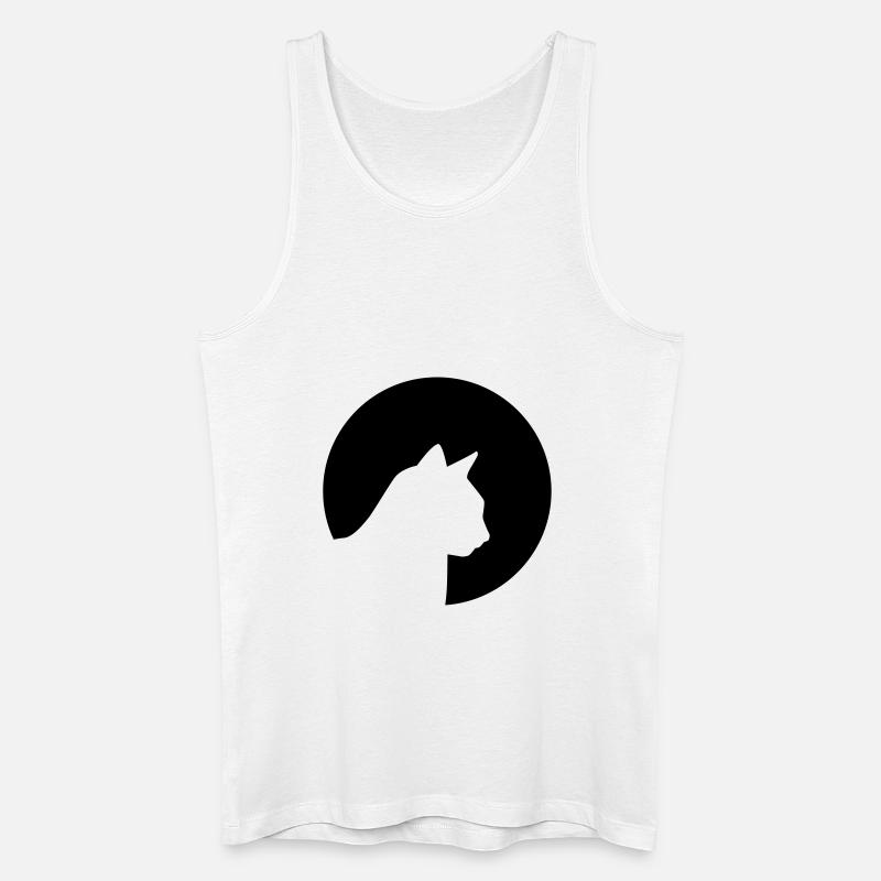 Katze - Männer Bio Tank Top - Weiß