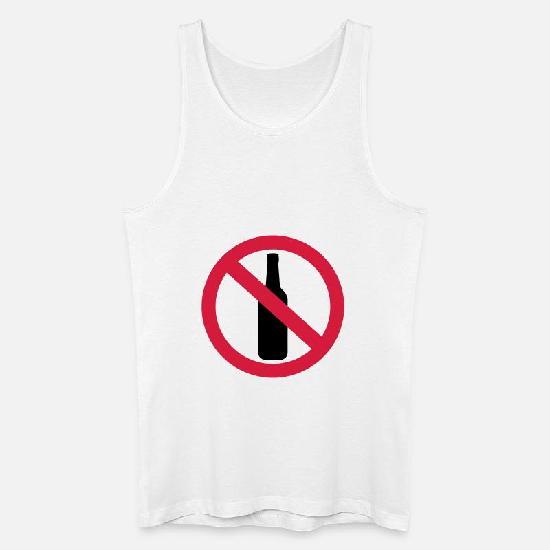 Alkohol - Männer Bio Tank Top - Weiß
