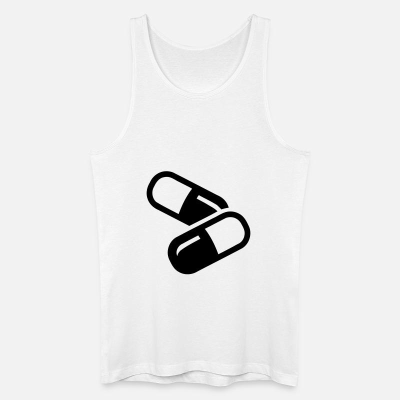 Tablette - Männer Bio Tank Top - Weiß