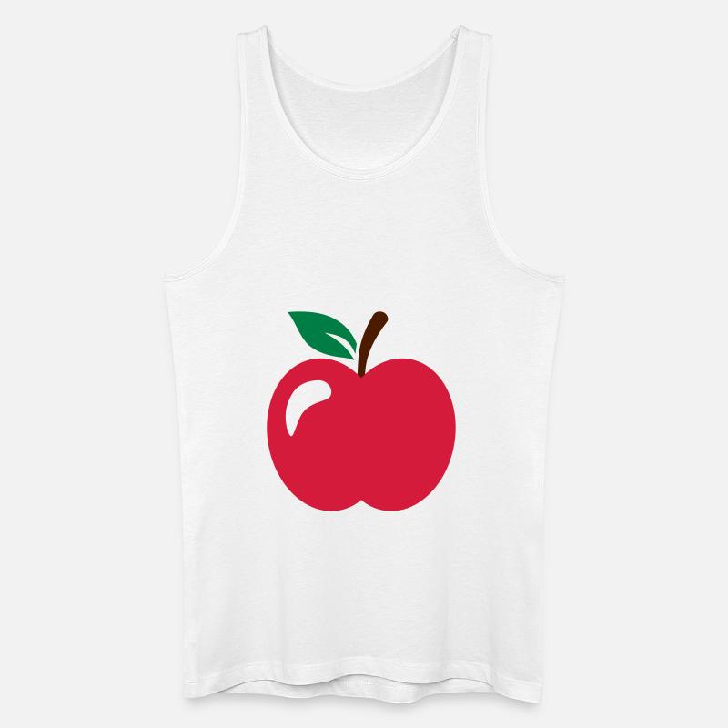 Apfel - Männer Bio Tank Top - Weiß