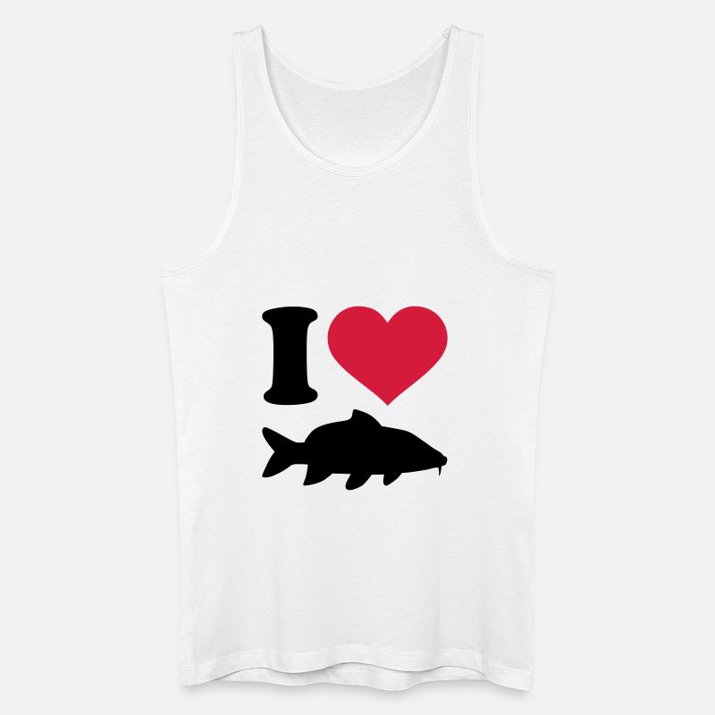 Karpfen - Männer Bio Tank Top - Weiß