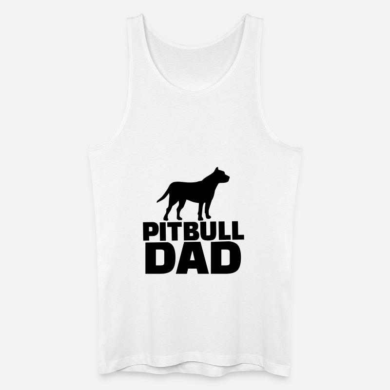 Pitbull - Männer Bio Tank Top - Weiß